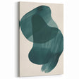 Earthen Harmony Abstracts – Dark Green Minimalist Canvas Wall Art