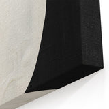 Earth Tone Art – Black and White Minimalist Abstract Canvas Print