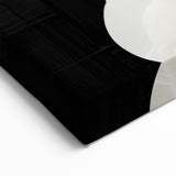 Earth Tone Art – Black and White Minimalist Abstract Canvas Print