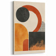 Contemporary Canvas Art – Geometric Burnt Orange and Black Design