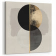 Earthen Harmony Abstracts – Gold & Black Geometric Wall Composition