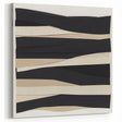 Contemporary Abstract Canvas – Neutral Black, Beige & Ivory Layers