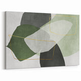 Modern Abstract Art in Green – Contemporary Earthen Harmony Canvas