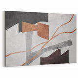 Neutral Abstract Prints in Brown – Earthen Harmony Modern Artwork
