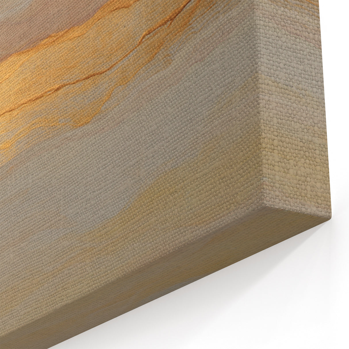 Neutral Abstract Prints – Beige & Gold Earthen Harmony Watercolor Art