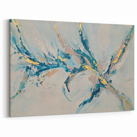 Ocean Breeze Tones – Earthen Harmony Contemporary Canvas Art