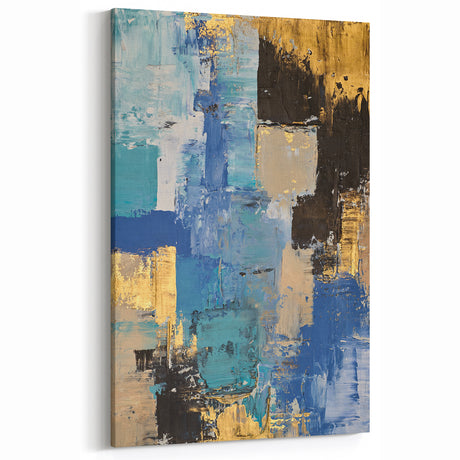 Bold Oceanic Hues – Earthen Harmony Neutral Abstract Prints