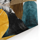 Dynamic Curves – Earth Tone Abstract Wall Art with Bold Textures