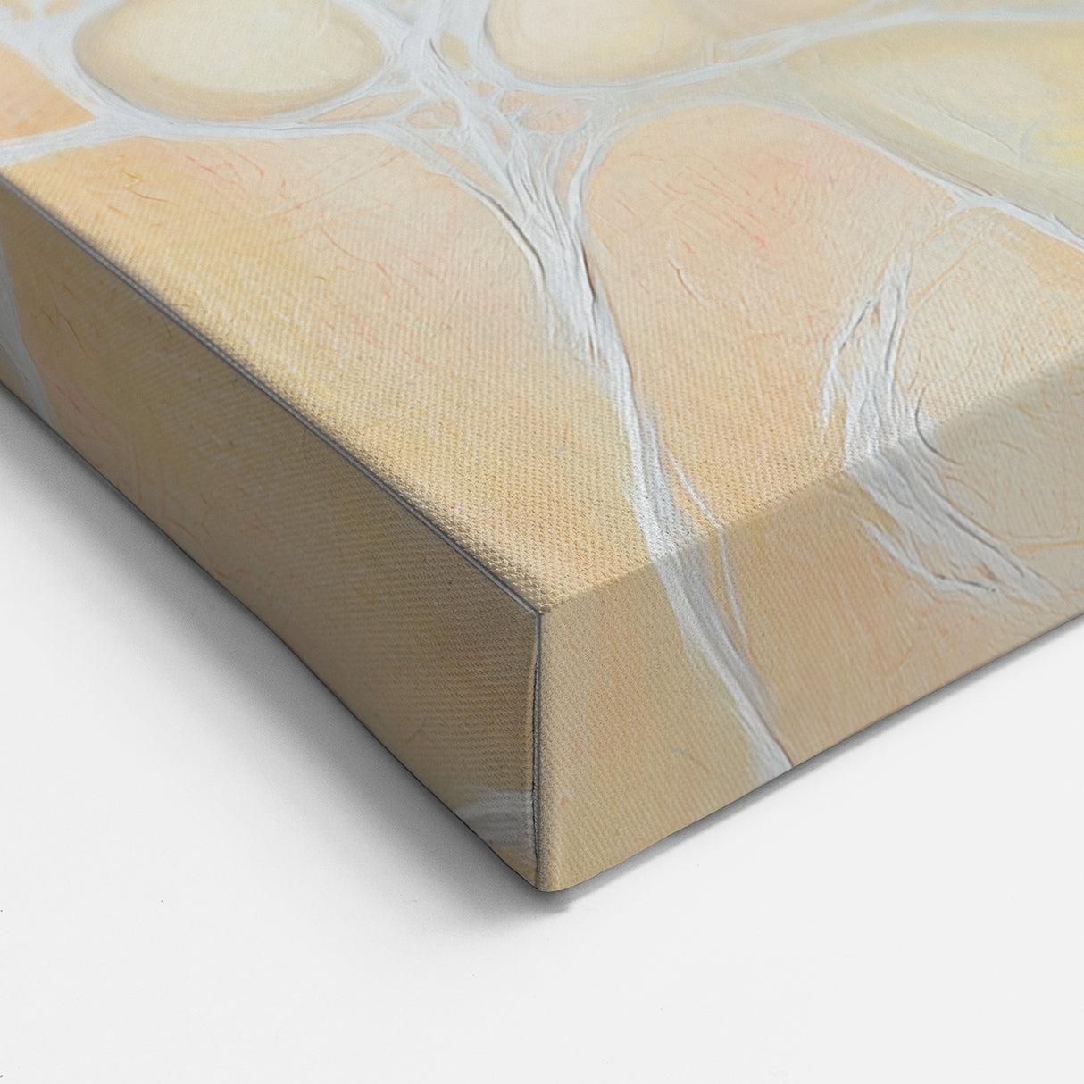 Organic Cells in Soft Tones – Earthen Harmony Earth Tone Art Print