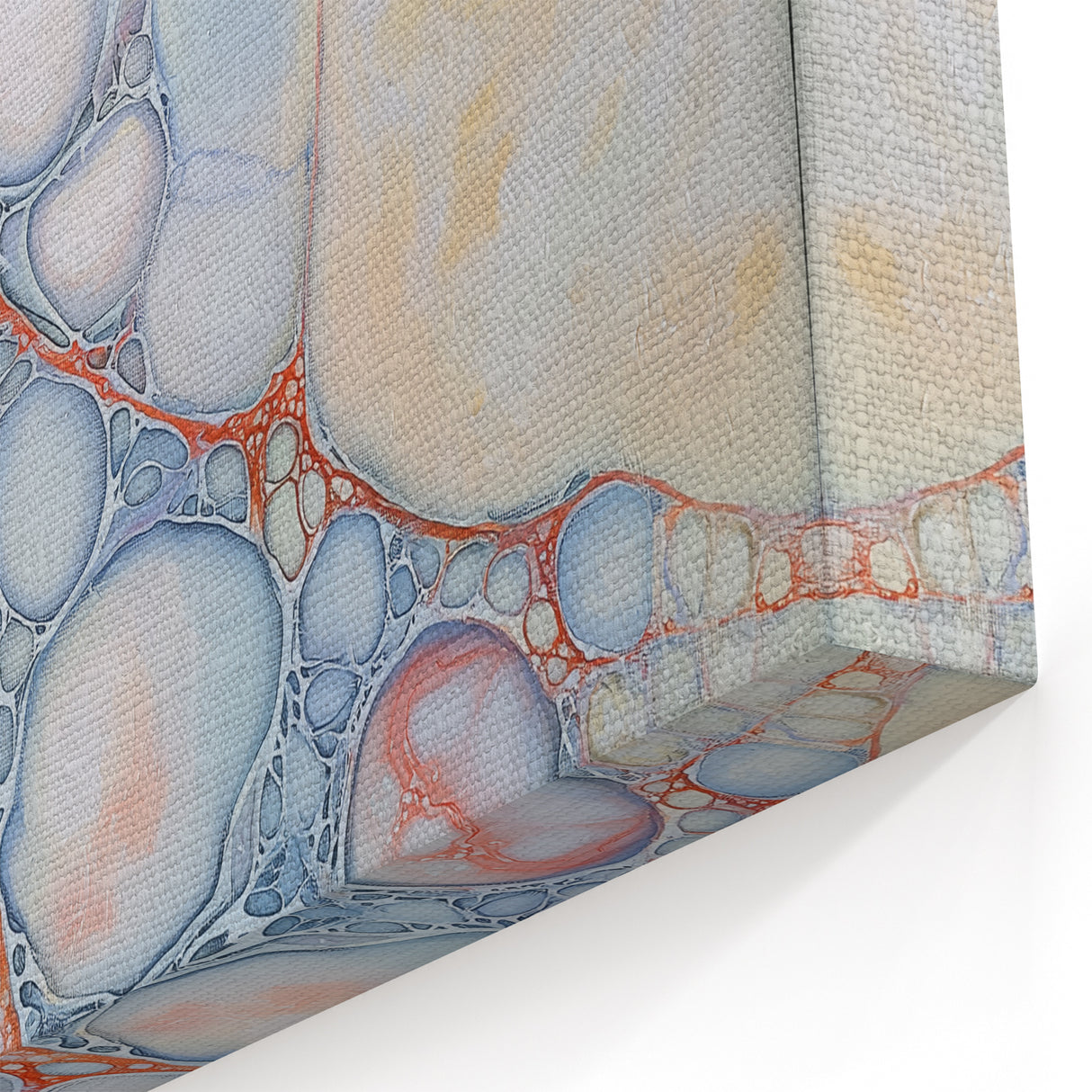 Serene Web of Color – Earthen Harmony Contemporary Canvas Art