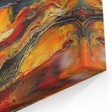 Bold Burnt Orange Form – Earthen Harmony Neutral Abstract Prints