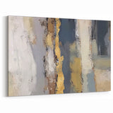 Layered Terrain – Earth Tone Abstract Wall Art in Olive and Gold