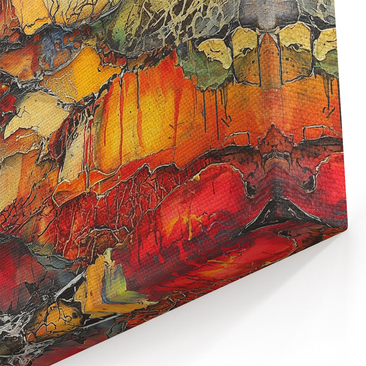 Molten Layers – Earthen Harmony Minimalist Wall Decor in Warm Tones