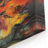 Fiery Horizon – Earthen Harmony Interior Design Art in Warm Hues