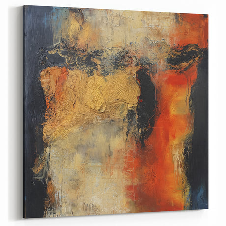 Neutral Abstract Prints – Earthy Textured Canvas from Harmony Series