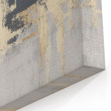 Industrial Fade – Neutral Abstract Wall Art in Gold and Gray Tones