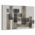 Structured Silence – Minimalist Abstract Wall Art in Gray and Black