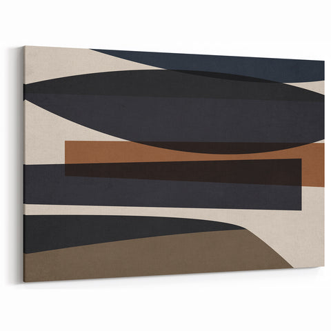 Linear Motion – Minimalist Wall Decor in Earthen Harmony Abstracts