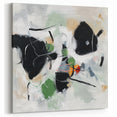 Colorful Abstract Wall Art – Bold Black and Green Modern Canvas