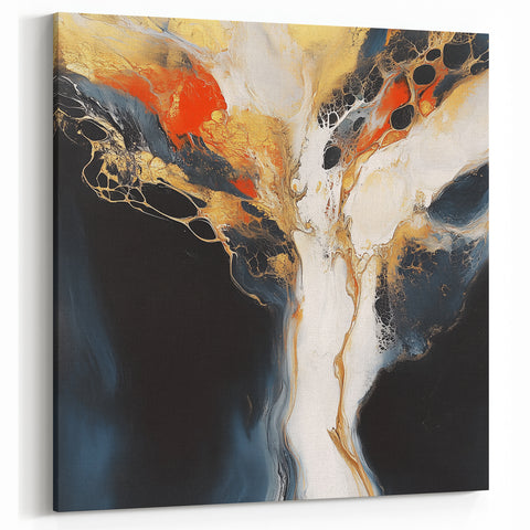 Geometric Abstract Wall Decor – Large Modern Minimalist Canvas Art