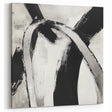 Large Abstract Wall Art – Modern Black and White Minimalist Canvas