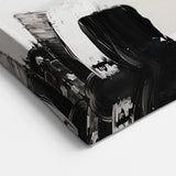 Geometric Abstract Wall Decor – Black and White Modern Canvas