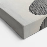 Modern Abstract Wall Art – Black & White Stacked Minimalist Design