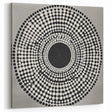 Colorful Abstract Wall Art – Black & White Optical Dot Pattern