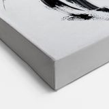 Minimalist Abstract Wall Art – Expressive Green & Black Brushstrokes