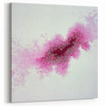 Contemporary Abstract Canvas – Fuchsia and Plum Bubble Art