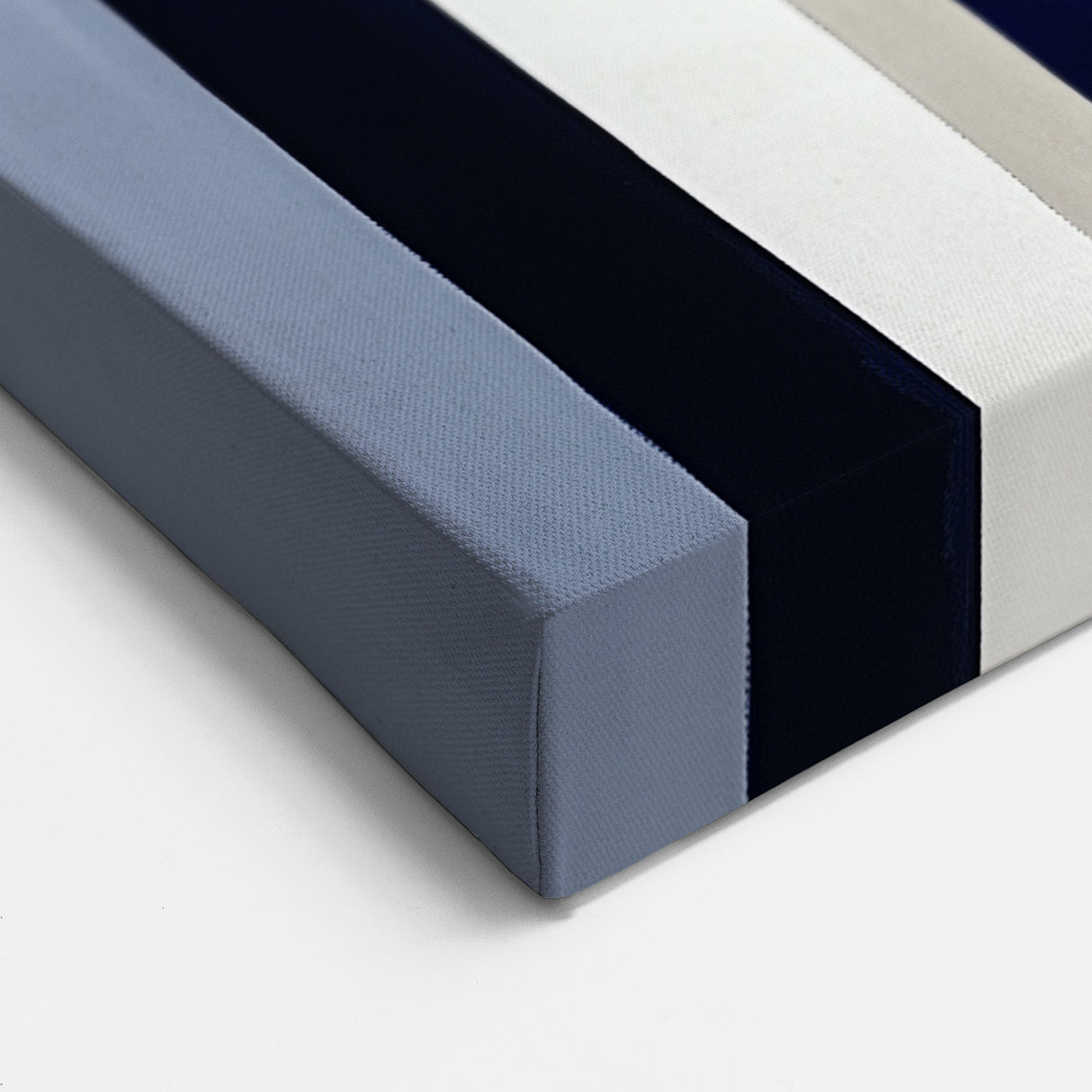Geometric Abstract Wall Decor – Modern Navy, Gray & Beige Canvas