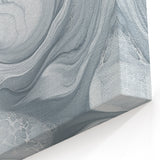 Modern Abstract Wall Art – Light Gray & White Minimalist Canvas