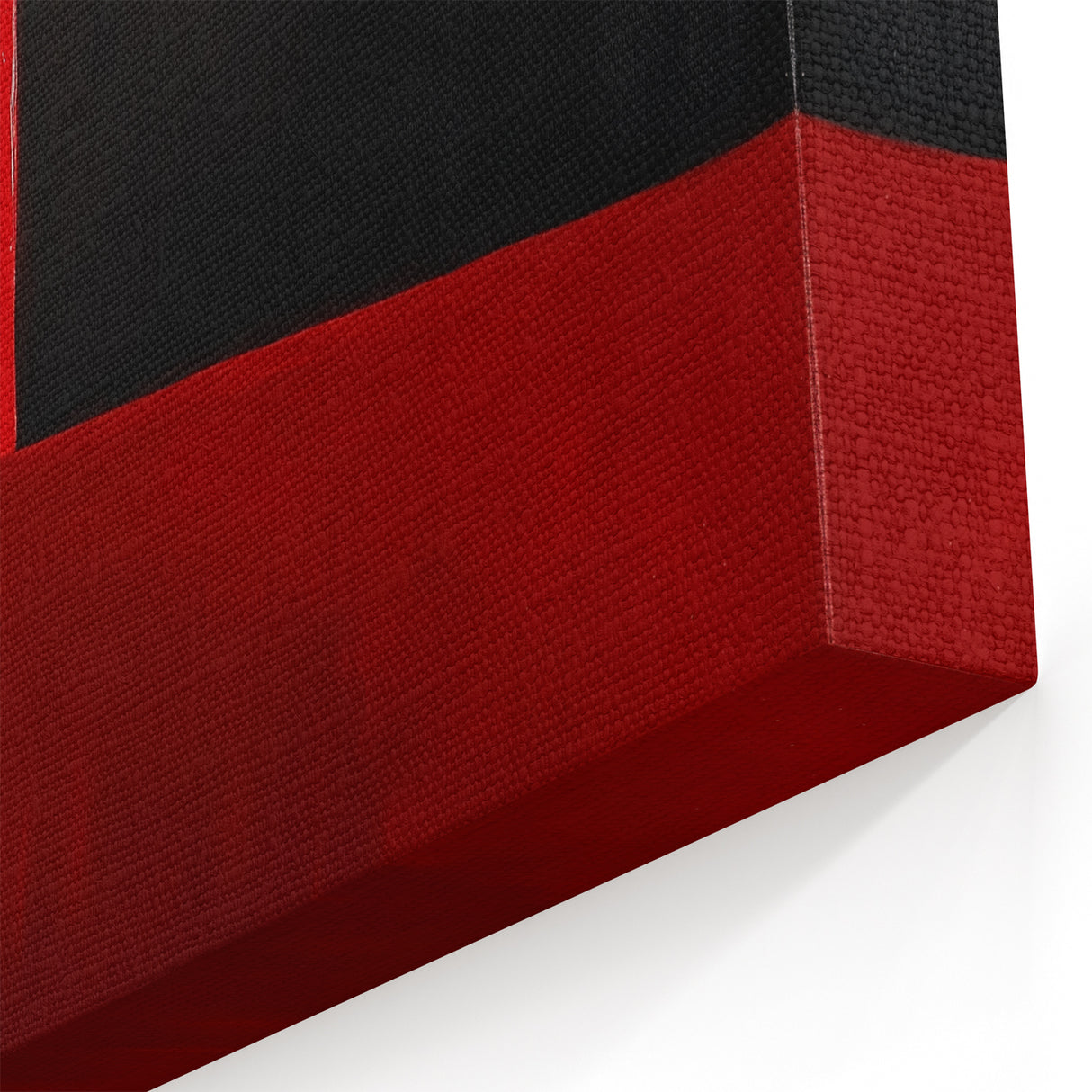 Large Colorful Abstract Wall Art – Red, Black & Orange Canvas Print