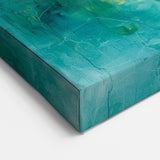Colorful Abstract Wall Art – Turquoise, Yellow & Purple Canvas