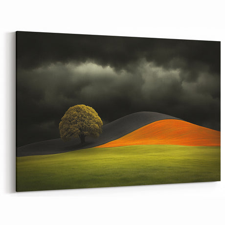Dramatic Hillside Tree - Fine Art Photography Canvas Prints