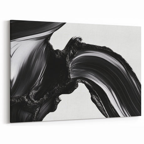 Bold Abstract Wall Art Collection – Expressive Black Brush Strokes