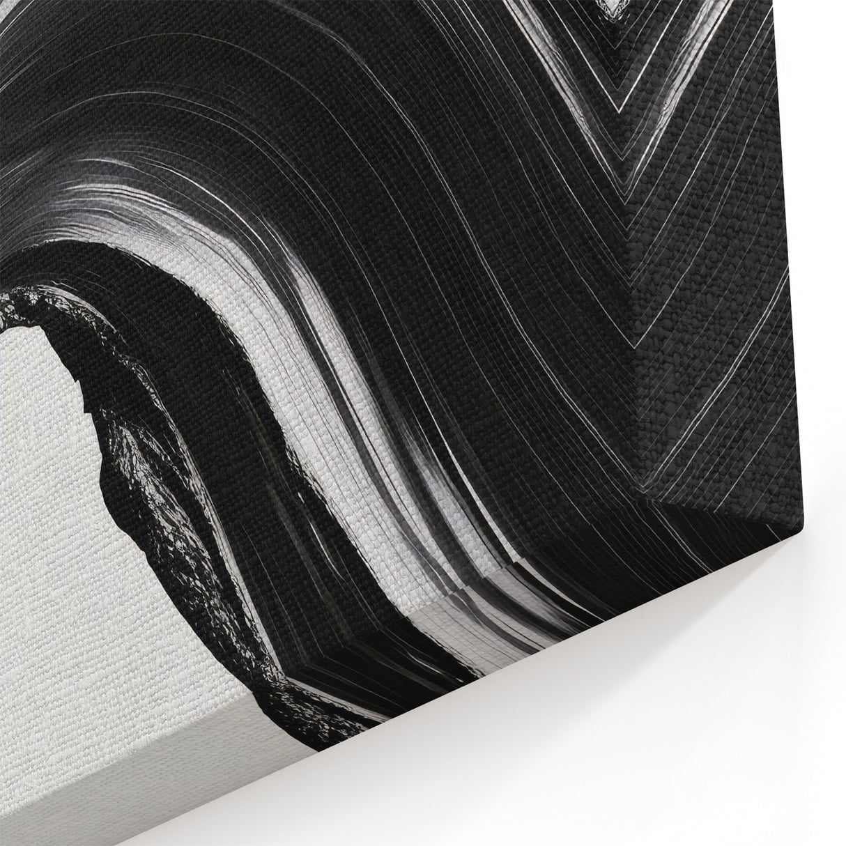 Bold Abstract Wall Art Collection – Expressive Black Brush Strokes