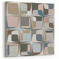 Retro Harmony – Minimalist Abstract Wall Art in Soft Earthy Tones