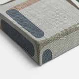 Retro Harmony – Minimalist Abstract Wall Art in Soft Earthy Tones