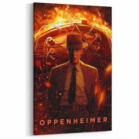Oppenheimer 2020s Vintage Movie Poster – Retro Film Art Print