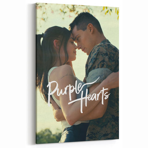Purple Hearts 2020s Vintage Movie Poster – Romantic Wall Art Print