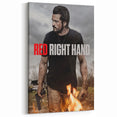 Red Right Hand 2020s Vintage Movie Poster – Retro Action Wall Art