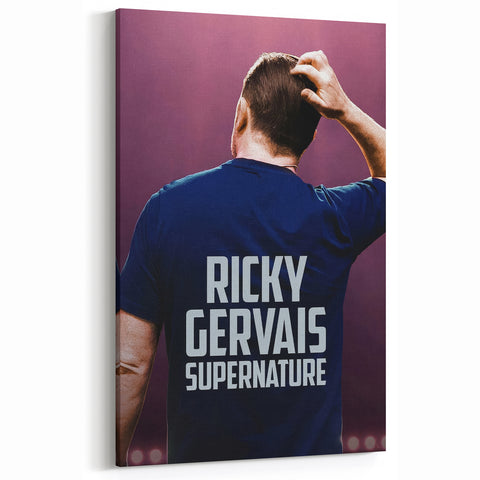 Ricky Gervais SuperNature Poster - 2020s Vintage Comedy Wall Art