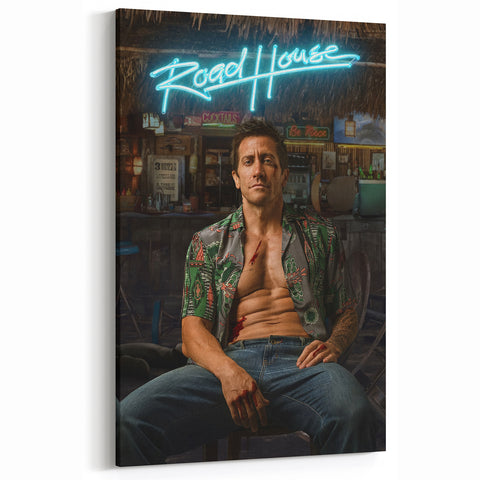 Road House 2020s Vintage Movie Poster - Retro Action Film Wall Art
