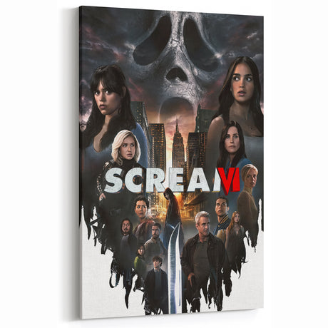 2020s Vintage Movie Poster - Scream VI Retro Film Art for Horror Fans