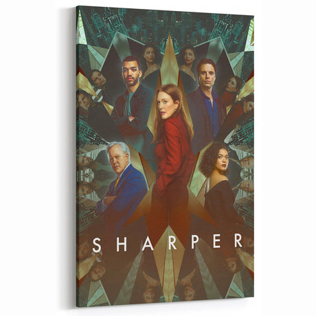 2020s Vintage Movie Poster - Sharper Thriller Film Art for Home Decor