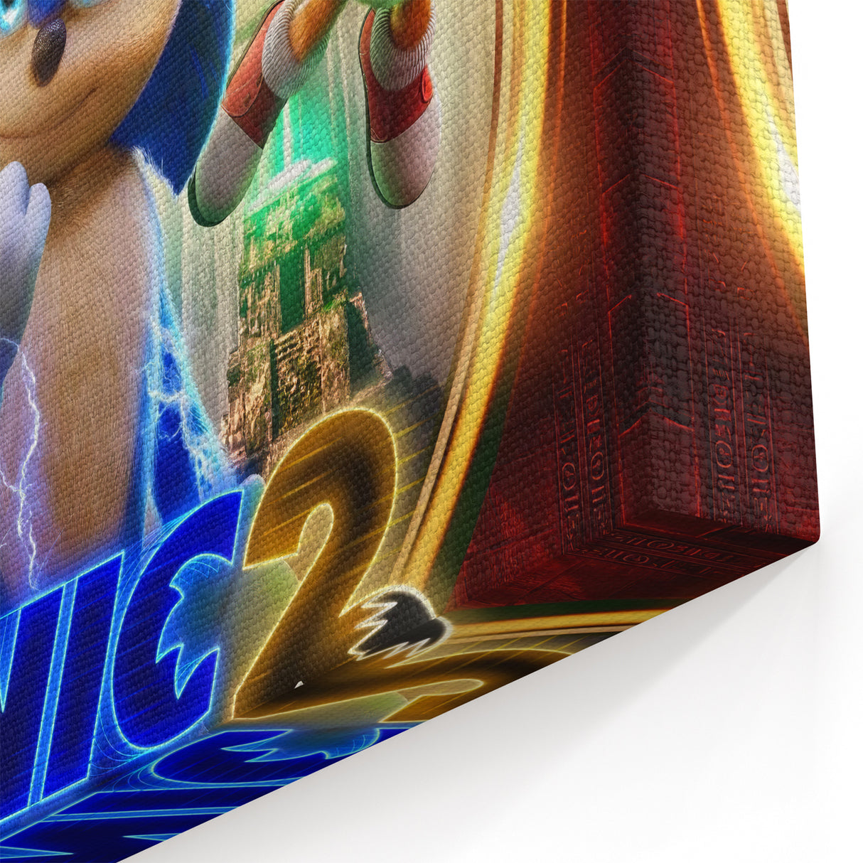 2020s Vintage Movie Poster – Sonic the Hedgehog 2 Retro Film Art