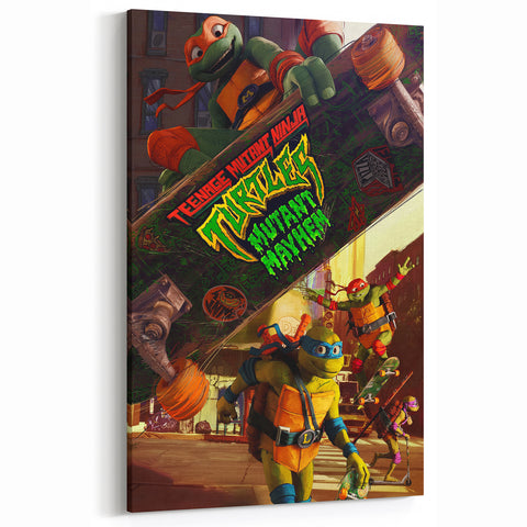 TMNT Mutant Mayhem Poster – 2020s Vintage Retro Action Art