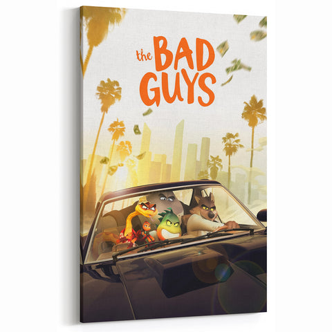 The Bad Guys Poster – 2020s Vintage Animated Heist Movie Art