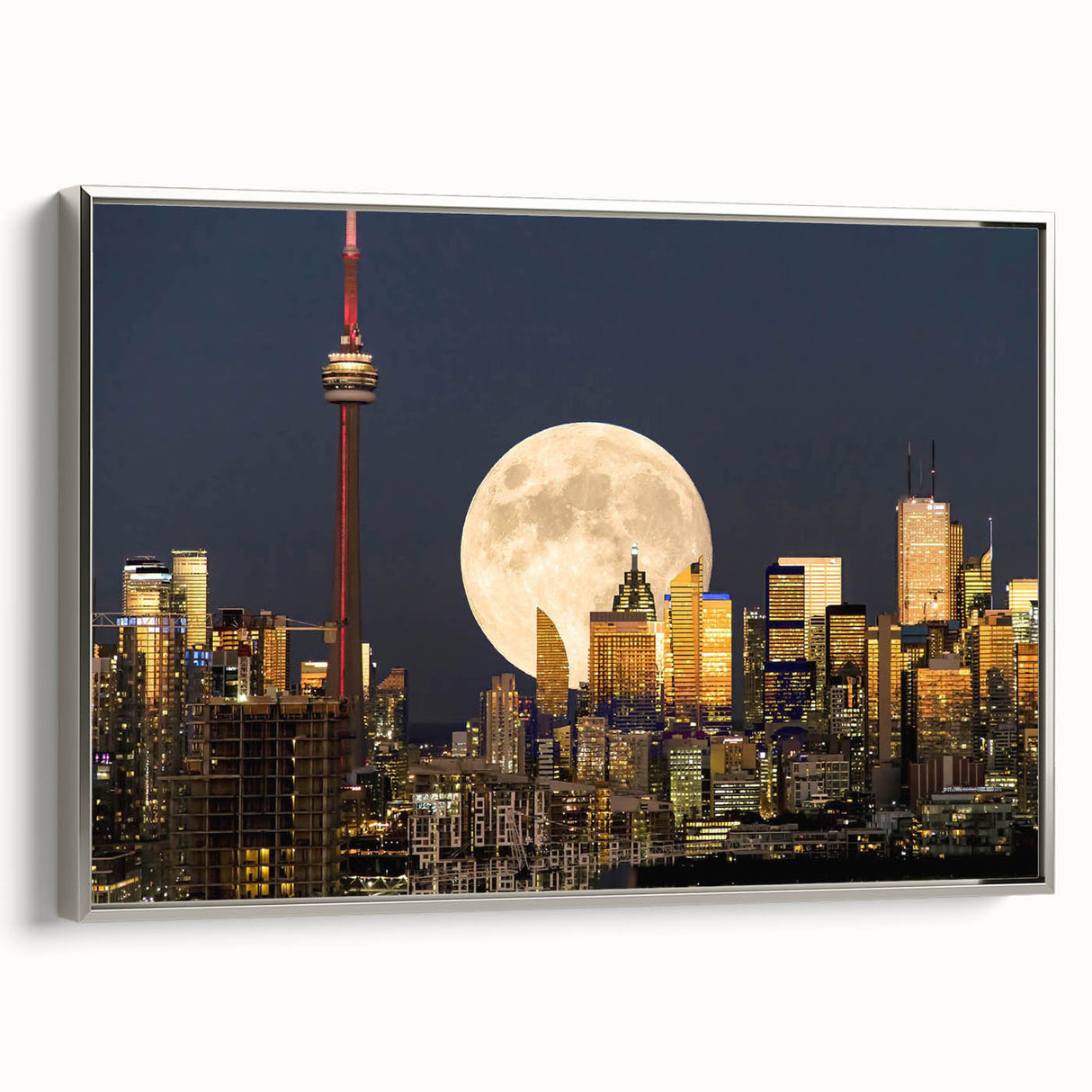 Vintage poster art of a colorful landscape painting on black background, ideal for modern bedroom ambiance.